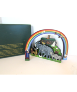 SHEILA&#39;S WOOD SHELF SITTER NOAH&#39;S ARK #ACL24 2 PC LTD ED BOXED  1999 USA - $18.76