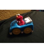 Vintage Sesame Street Elmo Mattel 2004 Race Car Blue Racecar Toy Plastic - $6.83 CAD
