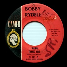 Bobby Rydell - I Wanna Thank You / The Door To Paradise [7&quot; 45 rpm Single] - $1.13