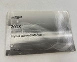2018 Chevrolet Impala Owners Manual OEM M02B06083 - $35.99