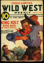 Wild West Weekly Mar 19 1937 King Kolt Whistlin&#39; Kid G/VG - £37.55 GBP