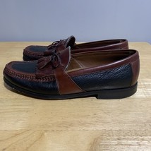 Johnston Murphy Mens Loafer Aragon II Kiltie Tassel Leather Black Brown ... - $571.68 MXN