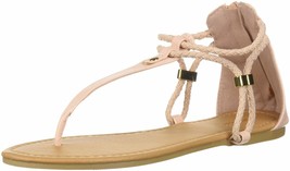 Qupid Women&#39;s Thong Sandal Flat Blush Size 5.5 - $16.45