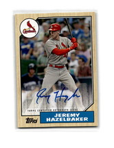2017 Topps #1987A-JH Jeremy Hazelbaker 1987 Topps Baseball Autographs - $4.99