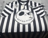 The Nightmare Before Christmas Jack Stripe Girls Soccer Jersey Shirt MED... - $34.65