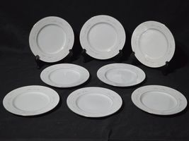 Vintage TOWNE 7.75&quot; Salad Plate LOVELACE Gray Scrolls Platinum Trim - Se... - $45.18 CAD
