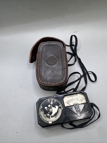 Vtg Art Deco Weston Photronic Light Exposure Meter Model 650 W/ Case Bakelite  Item image 11
