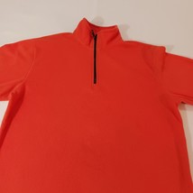 Land's End Men's Orange 1/4 Zip Pullover Performance Long Sleeve Sweatshirt M image 9