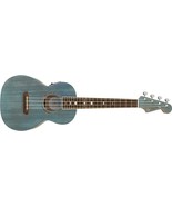 Fender Dhani Harrison Tenor Ukulele, Walnut Fingerboard, Turqoise - £297.88 GBP