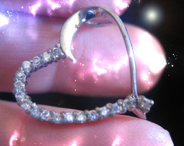 HAUNTED NECKLACE OPEN HEART CLEANS SLATE FRESH START HIGHEST LIGHT MAGICK image 2