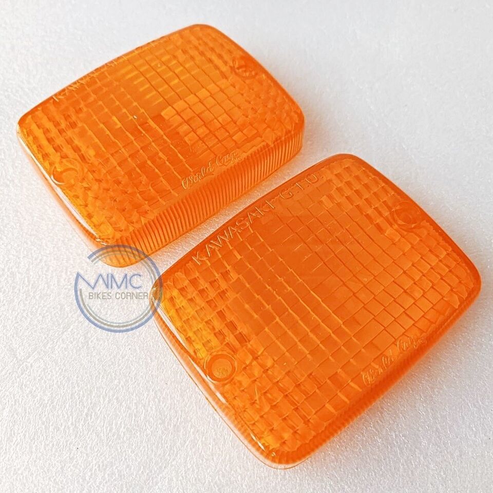 2x SIGNAL LAMP LENS FOR KAWASAKI KZ550 KZ700 KZ750 KZ1000 KZ1100 ZX550 Z... - $4.89