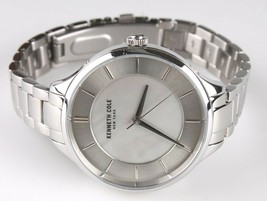 Kenneth Cole KC50017001 Mujer 35mm Reloj Acero Inoxidable Esfera Madreperla - $29.99
