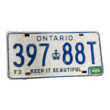 1972 Ontario license plate  Vintage Man Cave Garage Classic Car Decor - $24.43