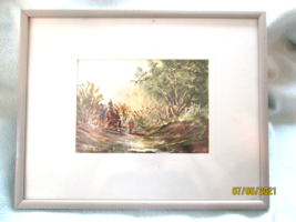 Oil Painting  Country Rural Scene Signed Tim Or Tom Last name illegible - £19.41 GBP