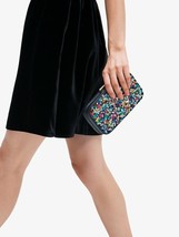 NWB Kate Spade Tonight Sequins Embellished Leather Crossbody Clutch Gift Bag - £82.00 GBP