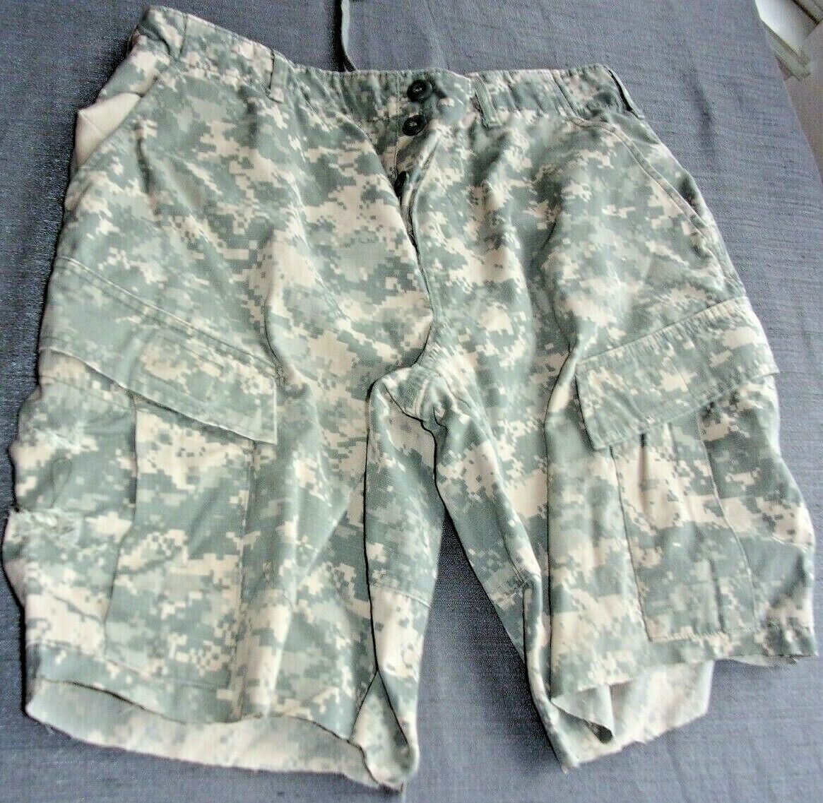 USGI TACTICAL ACU DIGITAL SUMMER BOARD SHORTS RIPSTOP HOT WEATHER SMALL - $17.79