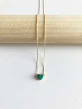 Malachite Sweetheart Necklace - £27.73 GBP