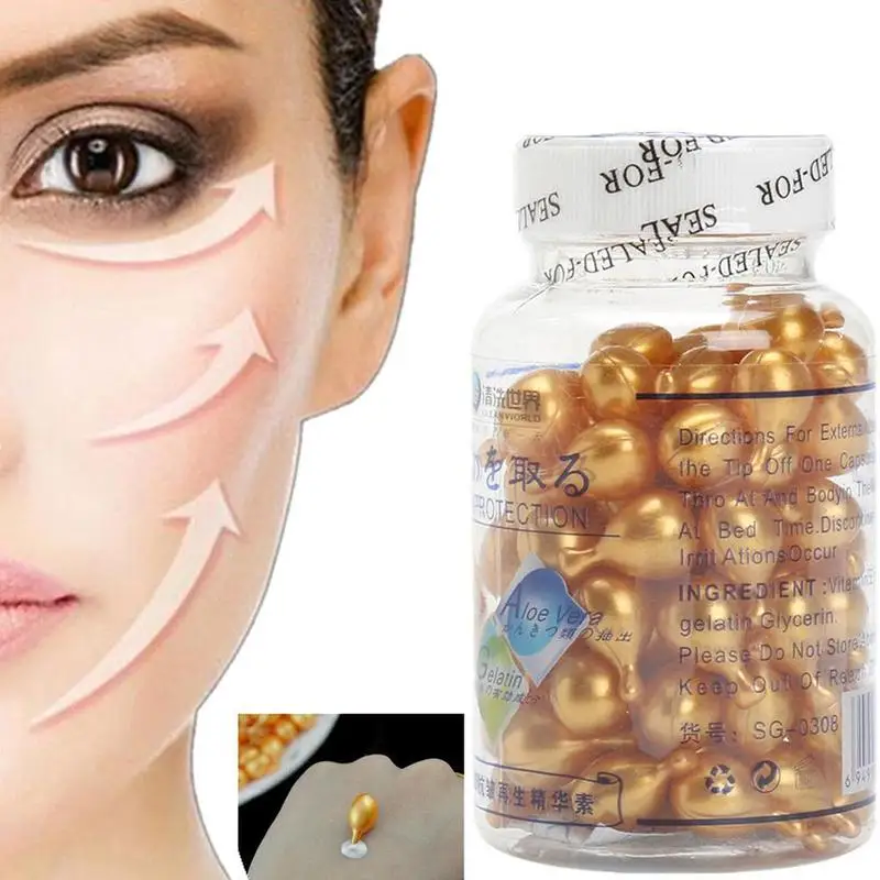 Sporting 90pcs Hyaluronic Acid Aamin E Capsules Serum  Anti Aging Moisturizing R - £23.90 GBP