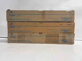 3 Cosmetic Genuine Konica Minolta BH 454e, 554e Black Toners (TN513, A33... - $95.00
