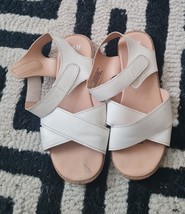 H&amp;M White Flat Sandal For Girls Size 31(eur) 13(usa) - £21.46 GBP