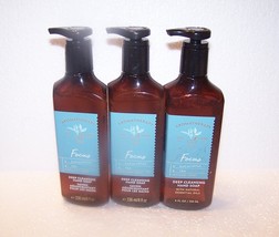 Bath &amp; Body Works Aromatherapy Focus Eucalyptus Tea Deep Cleansing Hand Soap x3 - £43.94 GBP