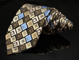 Stacy Adams Signature Gold Neck Tie 60” x 3 3/4" Geometric - $8.96