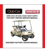 CLUB CAR DS 2009-2011 Gas / Electric Golf Cart Service Repair Manual - £15.63 GBP