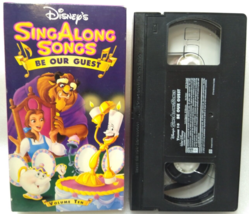 VHS Disneys Sing Along Songs - Beauty and the Beast Be Our Guest 1992 Slipsleeve - £8.77 GBP