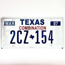 2007 United States Texas Combination Truck License Plate 2CZ 154 - $18.80