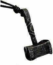 Hand-Forged Iron Thor&#39;s Pendant -- Norse/ Odin/ Mjolnir/ Medieval/ Necklace - £25.57 GBP