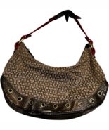 Tommy Hilfiger Monogram Shoulder Bag Pouchette Tote Handbag Purse EUC - €22,71 EUR