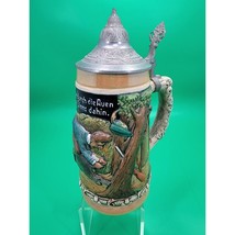 King DBGM W. Germany Beer Stein &quot;Durch Die Walder Zog Ich Leichten&quot; - $20.64