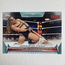 2019 Ronda Rousey Alexa Bliss Women&#39;s Division WWE Topps #82 Wrestling Card - $1.00