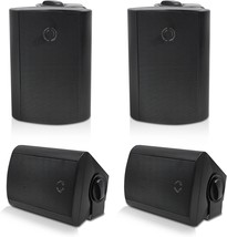 Herdio Outdoor Speakers Wired Waterproof, 4-Inch, 2-Way, 400-Watt Wall M... - £155.52 GBP