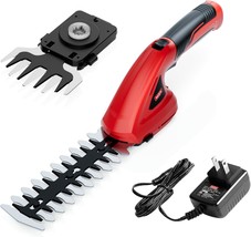 Mzk Cordless Shear And Shrubbery Trimmer, 7-Point 2V Battery Operated Hedge - £34.47 GBP
