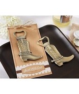 NEW Just Hitched Cowboy Boot Bottle Opener Party Bridal Favor Wedding - £4.69 GBP