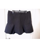 Women&#39;s Worthington Black Circle Jacquar Flounce Skirt Size 16   New - $24.18