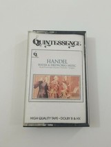 Quintessence Handel Water &amp; Fireworks Music Cassette 1987 Intersound  - £16.47 GBP