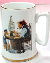 1985 Norman Rockwell Seafarers Collection Porcelain Mug w/ Box Long John... - £10.38 GBP