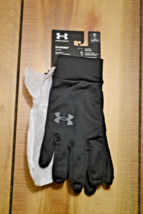 NEW - Under Armour Storm UA Coldgear Touch Screen Liner Gloves L Black - $23.51