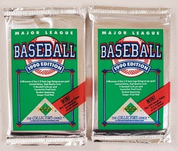 1990 Upper Deck Baseball Cards Lot of 2 (Two) Sealed Unopened Packs..x - £9.95 GBP