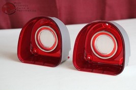 68 Chevy Fullsize Car Rear Tail Lamp Backup Light Lenses Stainless Trim Ring - £41.11 GBP