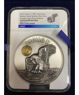 2019 Apollo 11 50th Anniversary Robbins Medal Restrike 50 Oz Silver NGC ... - $2,178.00
