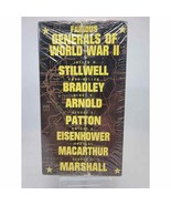 WW II VHS 4 Tape Set 1996 Famous Generals Of Marathon Music &amp; Video Sealed - $14.61