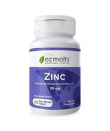 EZ Melts Zinc Fast Dissolve Tablets Immune Support Blueberry Flavor 30 mg - $30.47 CAD