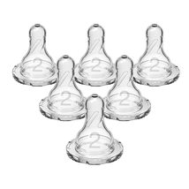 Dr.Brown’S Natural Flow Level2 Narrow BabyBottle Silicone Nipple,Medium Flow 6Pc - £14.15 GBP