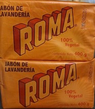 4X ROMA LAUNDRY SOAP BARS ( JABON LAVANDERIA EN BARRA ) 4 DE 400g - FREE... - $24.74