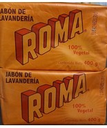 4X ROMA LAUNDRY SOAP BARS ( JABON LAVANDERIA EN BARRA ) 4 DE 400g - FREE... - $454.39 MXN