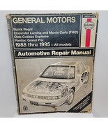 GM 1988-95 Buick Regal Lumina Monte Carlo Grand Prix Haynes Repair 38010... - $121.94 MXN