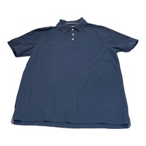 Beverly Hills Polo Shirt Mens Large Blue Cotton Modern Fit Short Sleeve Collared - £15.32 GBP